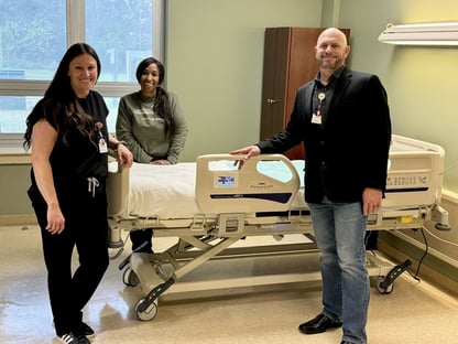 Kevin Romero & team with a Paramount A6 bed